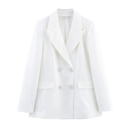 Nikoline | Elegant Formelt Sæt med Skræddersyet Lang Blazer til Dame