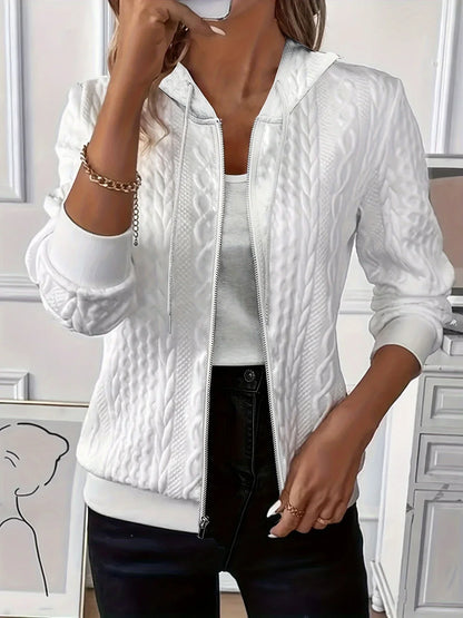 Lena | Hættetrøje med Lynlås