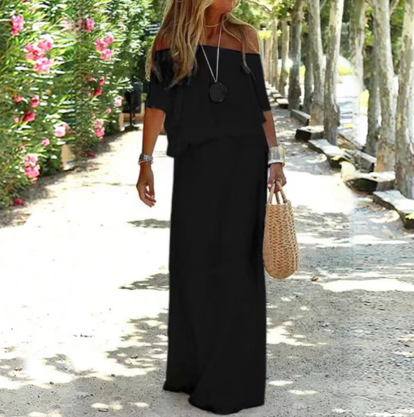 Alina | Stilfuld Off-Shoulder Sommerkjole