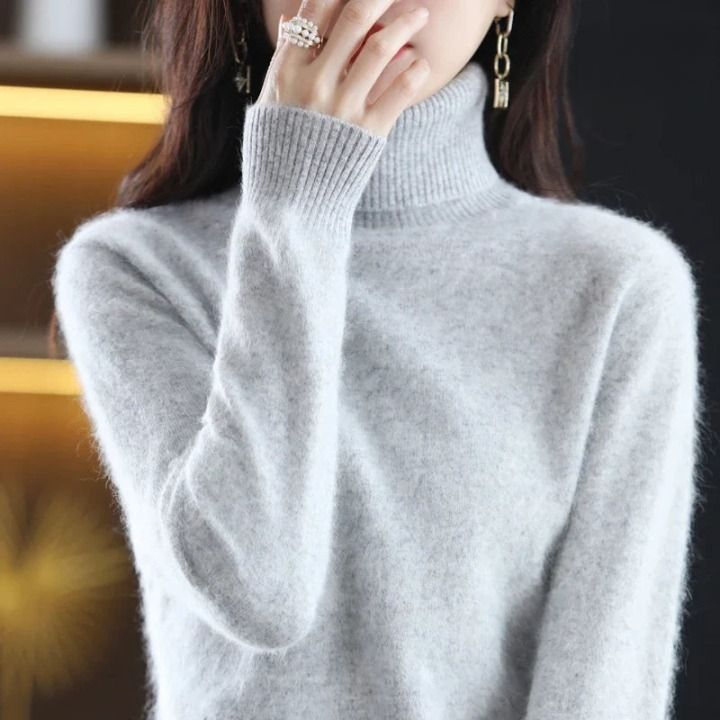 Grethe | Stilfuld Rullekrave Sweater