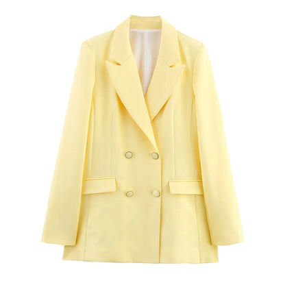 Nikoline | Elegant Formelt Sæt med Skræddersyet Lang Blazer til Dame