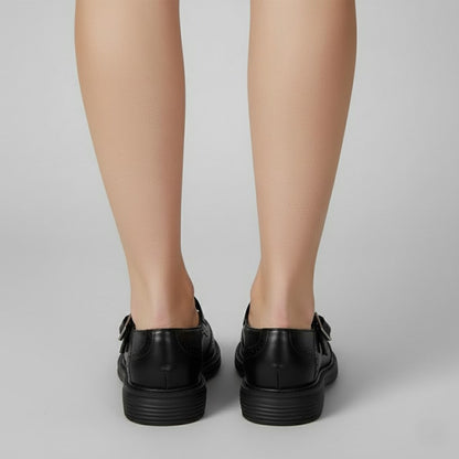 Jeanette | Chikke klassiske støvler i vintage Mary Jane-stil med spænde