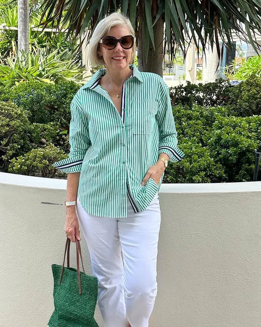 Margrit | Stilfuld og Casual Skjorte med Knapper