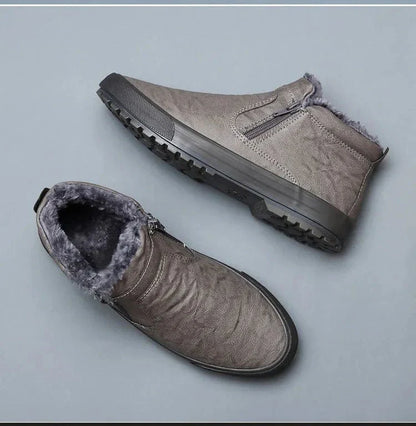 Sebastian | Herre Vinter Støvler med Lynlås og Varm Foring