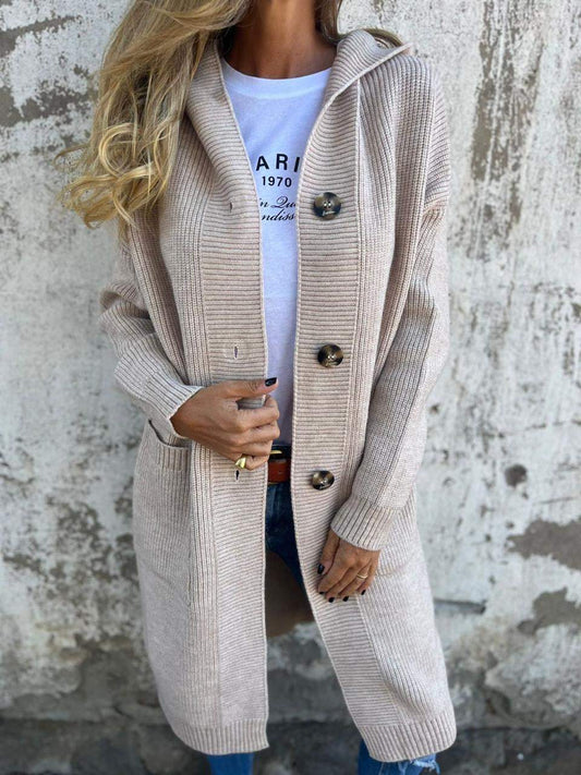 Caroline | Elegant Lang Strikket Cardigan I 65% RABAT!