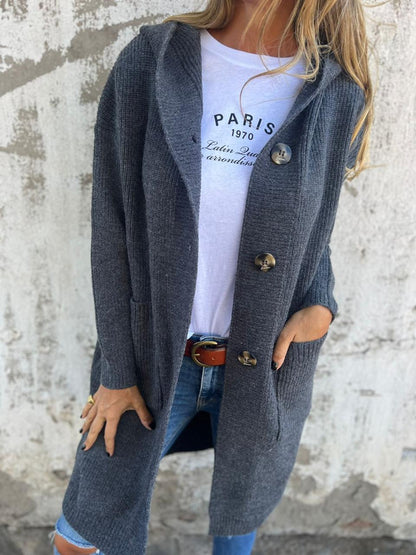 Caroline | Elegant Lang Strikket Cardigan I 65% RABAT!