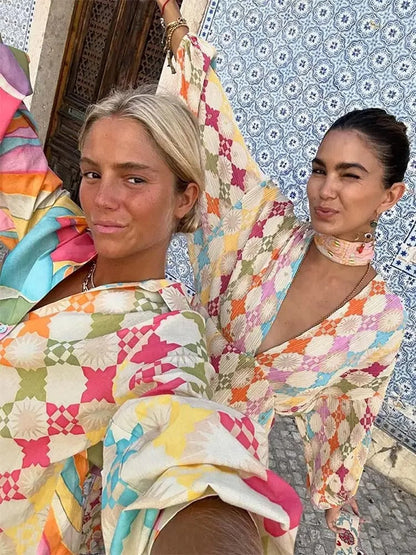 Alina | Dame Vinter Farverigt Todelt Fritidssæt