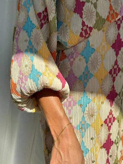 Alina | Dame Vinter Farverigt Todelt Fritidssæt