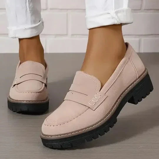 Christella | Dame Slip-On Loafers Med Kraftig Sål
