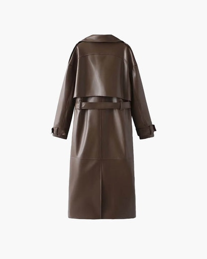 Bente | Dame Lang Vinter Maxi Trenchcoat
