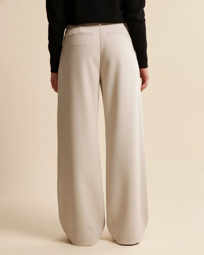 Edna | Dame Bukser med Høj Talje og Vide Ben